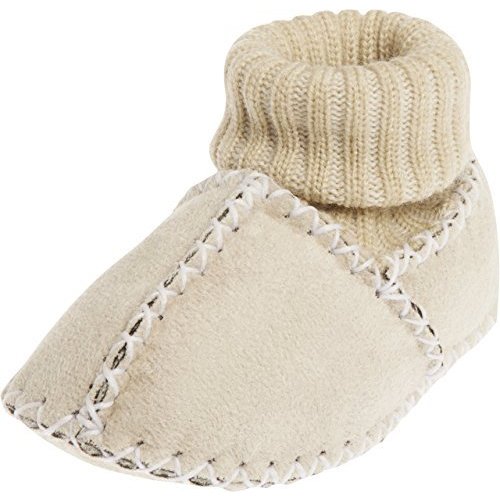 Playshoes Winterslofjes van lamsleder Ecru Playshoes Winterslofjes van lamsleder Ecru