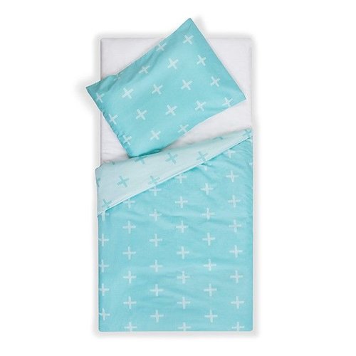 Jollein Overtrek en sloop 120x150cm Plus jade Jollein Overtrek en sloop 120x150cm Plus jade