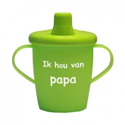 Kiddyboo Love Cups - Ik hou van PAPA - Groen Kiddyboo Love Cups - Ik hou van PAPA - Groen