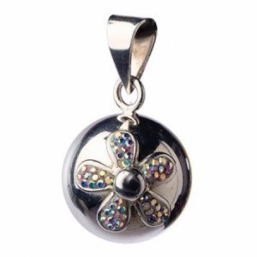 Babylonia Bola zilver met glitter bloem Babylonia Bola zilver met glitter bloem