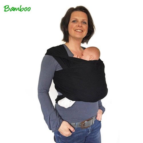 Smallvips VipCarrier bamboe-tricot draagdoek Zwart Smallvips VipCarrier bamboe-tricot draagdoek Zwart