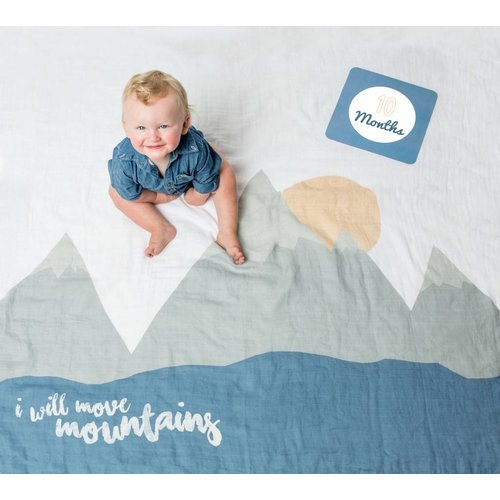 Lulujo Swaddle & Cards - I will Move Mountains Lulujo Swaddle & Cards - I will Move Mountains