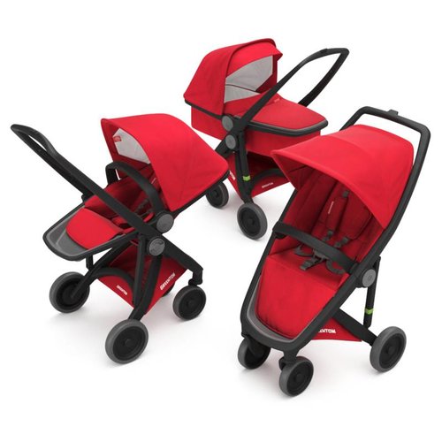Greentom Combination 3-in-1 Reversible - Zwart/Rood Greentom Combination 3-in-1 Reversible - Zwart/Rood