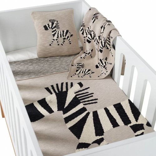 Quax Tricot - Dekentje Bed - Zebra Quax Tricot - Dekentje Bed - Zebra