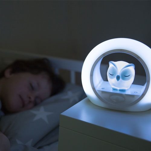 Zazu 3-fasen nachtlampje LOU uiltje blauw Zazu 3-fasen nachtlampje LOU uiltje blauw