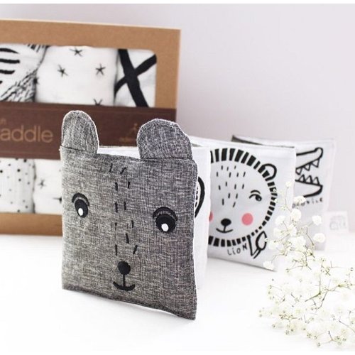 Wee Gallery Knuffelboekje Friendly faces - Wild Wee Gallery Knuffelboekje Friendly faces - Wild