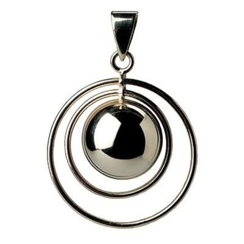 Babylonia Bola Dark Silver plated dubbele buitenringen Donker Babylonia Bola Dark Silver plated dubbele buitenringen Donker