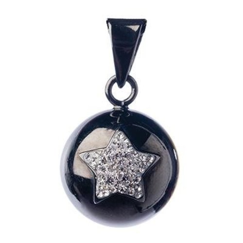 Babylonia Bola Zwart met zilveren glitter ster Babylonia Bola Zwart met zilveren glitter ster