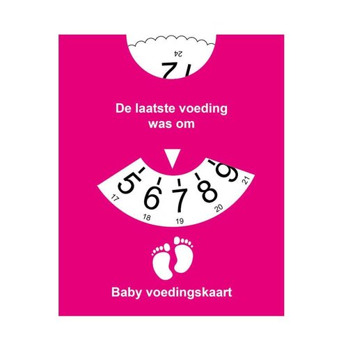 Roze Voedingskaart - reminder Roze Voedingskaart - reminder
