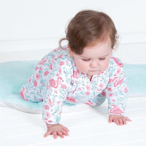 BeMiNi MAGIC BAG® / 3-9m / roze flamingo print / pady jersey / 2.5 tog BeMiNi MAGIC BAG® / 3-9m / roze flamingo print / pady jersey / 2.5 tog