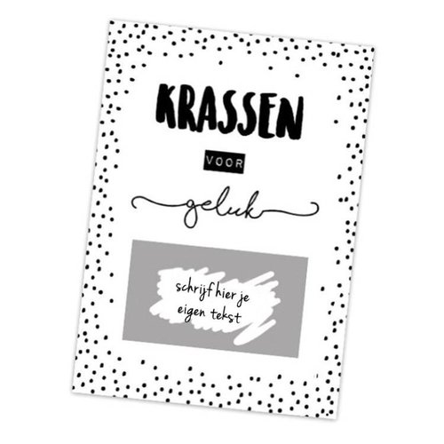 Hippe Kaartjes Kraskaart - DIY - Krassen voor geluk Hippe Kaartjes Kraskaart - DIY - Krassen voor geluk