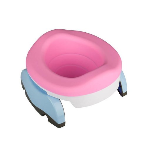Potette Plus Rubberen toiletinzet voor je opvouwbare potje - Roze Potette Plus Rubberen toiletinzet voor je opvouwbare potje - Roze