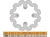 Achter remschijf SUZUKI 020