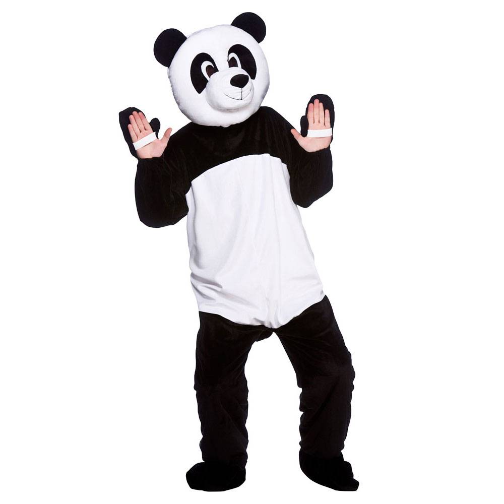 KIMU Opblaasbaar panda pak kostuum opblaaspak reuzenpanda groot