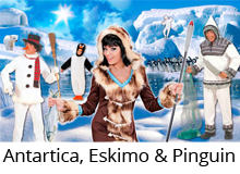 Eskimo antartica en pinguin
