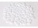 Cristallo Kunststof mozaiek-steentjes ca. 500 gram WIT