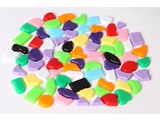 Cristallo Kunststof mozaiek-steentjes 70 gram MIX-kleuren