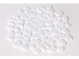 Cristallo Kunststof mozaiek-steentjes ca. 70 gram WIT