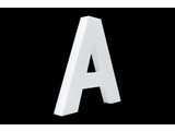 Cristallo Blanco letter A