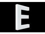 Cristallo Blanco letter E