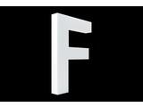 Cristallo Blanco letter F