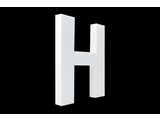 Cristallo Blanco letter H