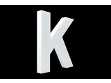 Cristallo Blanco letter K