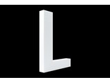 Cristallo Blanco letter L