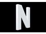 Cristallo Blanco letter N