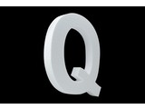 Cristallo Blanco letter Q