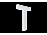 Cristallo Blanco letter T
