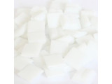 Cristallo Glas-mozaieksteentjes 1x1 cm ca. 200 stuks Wit