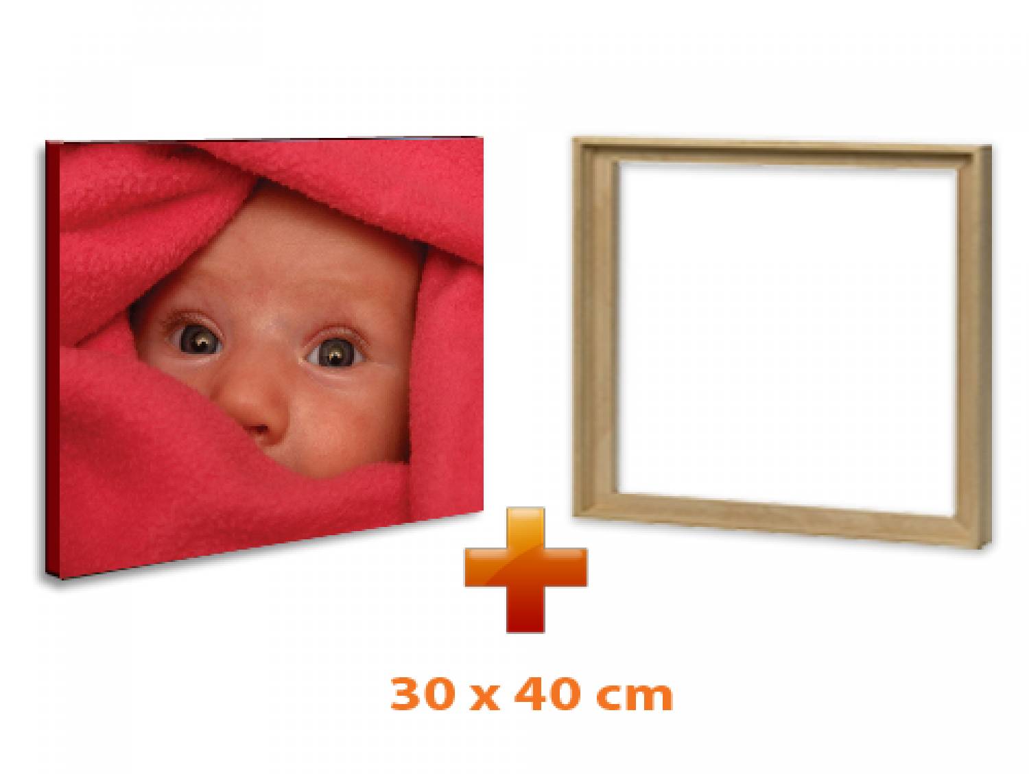 Eigen foto op canvas 30 x 40 cm met baklijst
