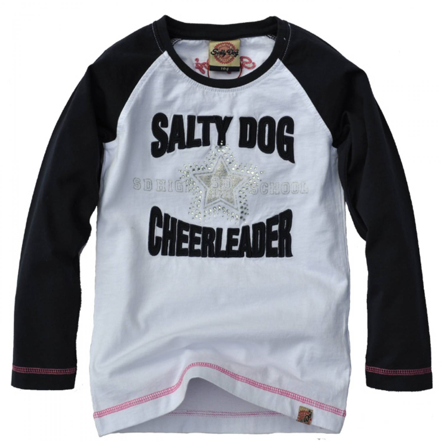 Salty Dog T-shirt white, wintercollectie meisjes - Kinderjas.com