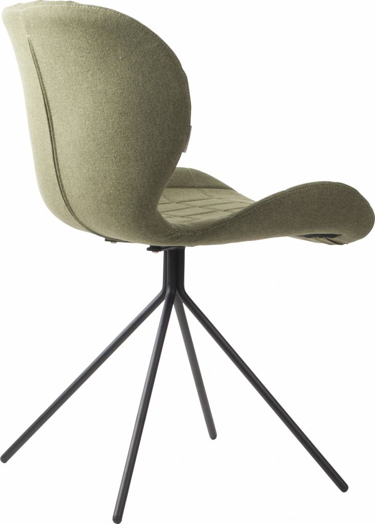Zuiver Dining chair OMG green 50x56x80cm Wonen met LEF!