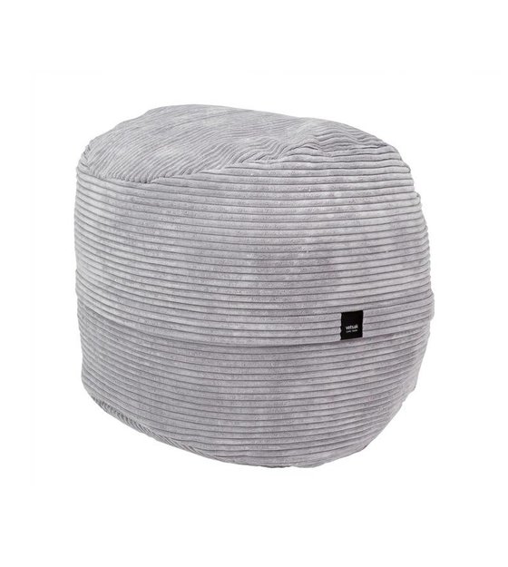 Vetsak Ottoman Cord Samt grau gerippte Samt Ø60x60cm 100 Liter ... Vetsak Ottoman Cord Samt grau gerippte Samt Ø60x60cm 100 Liter ...