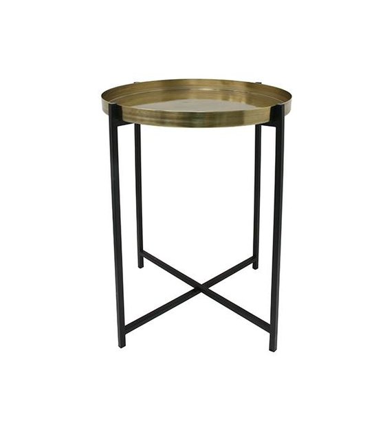 Hk Living Side Table M Yellow Copper Black Brass 40x40x55cm Wonen Hk Living Side Table M Yellow Copper Black Brass 40x40x55cm Wonen Met Lef