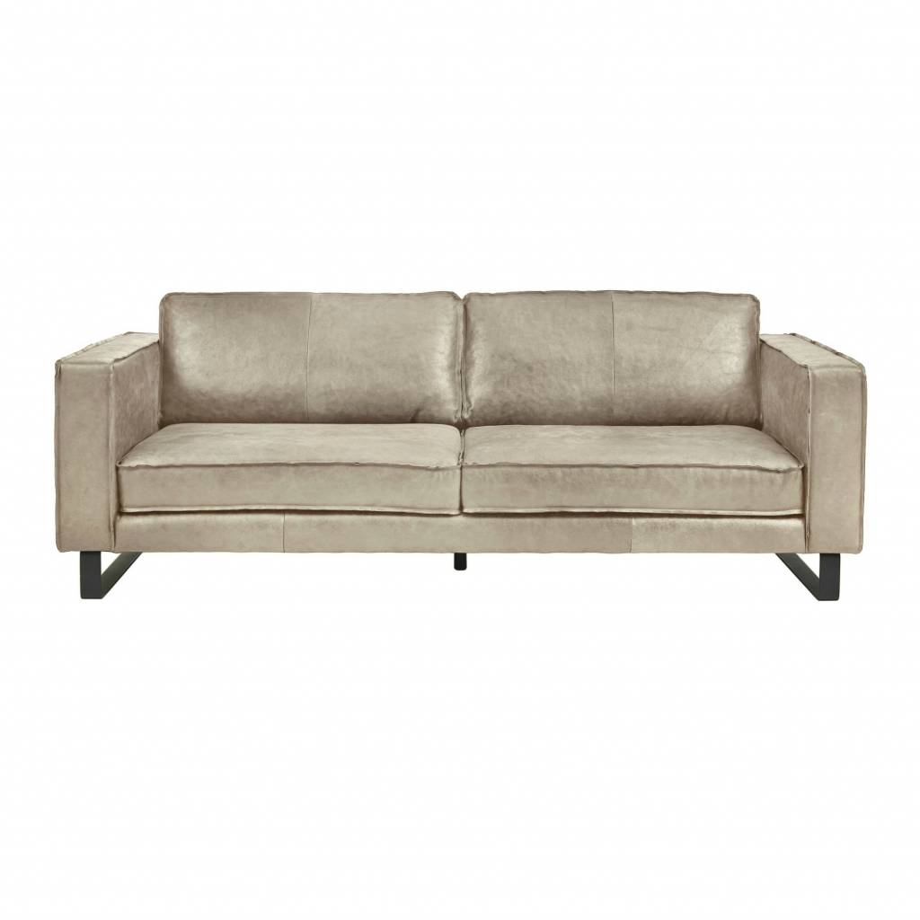 I Sofa Bank 3 5 Zits Harley Taupe Bruin Leer 234x96x82cm Meer Van