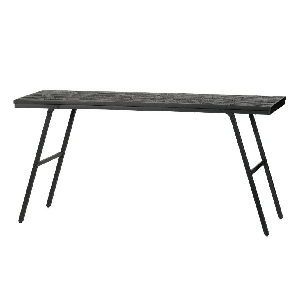 BePureHome Tafel Sharing inklapbaar zwart hout 72x150x50cm wonenmetlef.nl