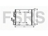 Condenser Opel Astra-H Zafira-B