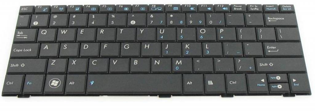 Asus Toetsenbord/keyboard Asus Eee PC 1001PX 1005HA 1005P 1008HA 1008P