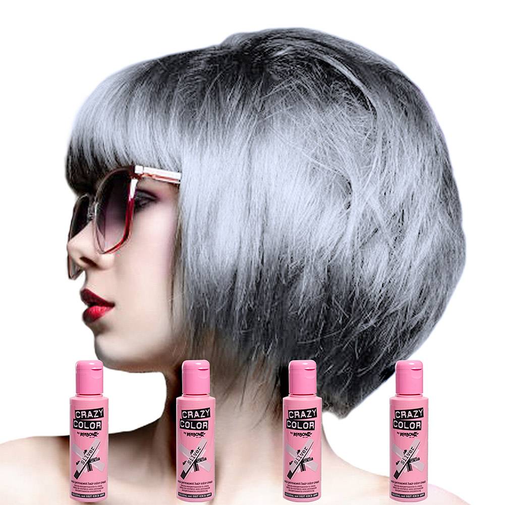 gray coloring hair products Silver 100ml Color Crazy