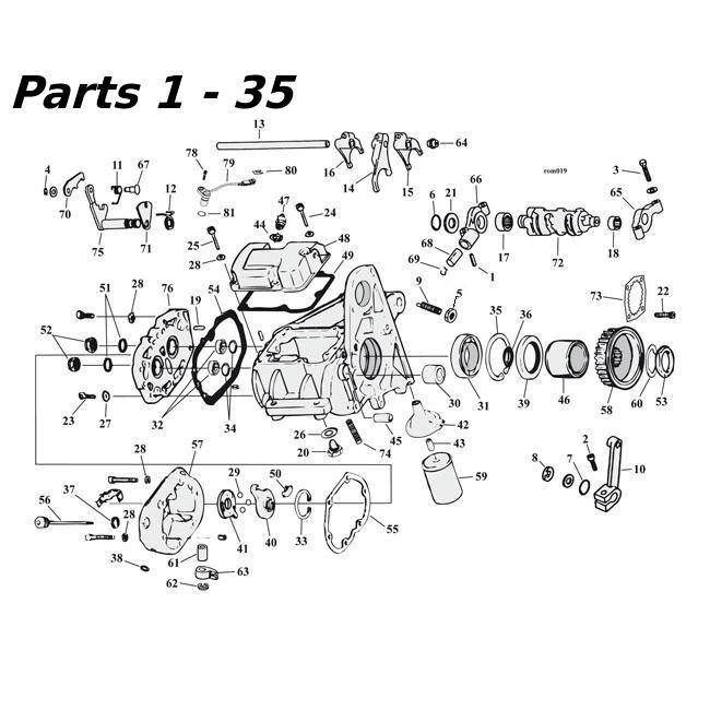 RIVERCITY Harley 5-Speed FXD Dyna Transmission Rebuild Gasket & Seal Set 1991-1998