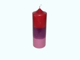 Sierkaars Tricolor Red-Purple-Pink Ø 7x20 cm