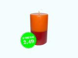 Sierkaars DuoColor Orange-Red Ø 6x10,5 cm