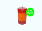 Sierkaars DuoColor Red-Orange Ø 6x10,5 cm