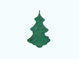 Kerstboom Kaars Kerstgroen 17x10x4 cm