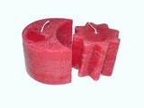 Zon & Maan kaars Rood