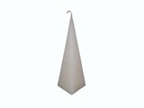 Piramide Kaars Wit Rustiek 6x6x23 cm