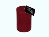 Stompkaars Rustiek Rood Ø 68x100 mm